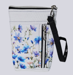 Crossbody/ taštička Ála -luční květy na bílé