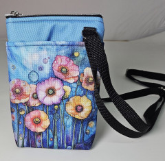 Crossbody/ taštička Ála -malované vlčí máky