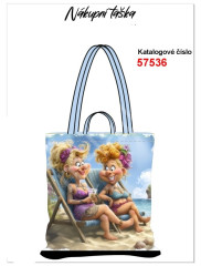 nákupní taška -veselé dámy na pláži