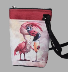 Crossbody/ taštička Ála - plameňák